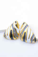 Boucles d'oreilles en acier inoxydable - NOIR