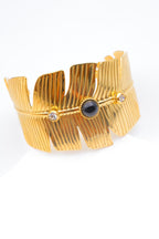Bracelet jonc en acier inoxydable - NOIR
