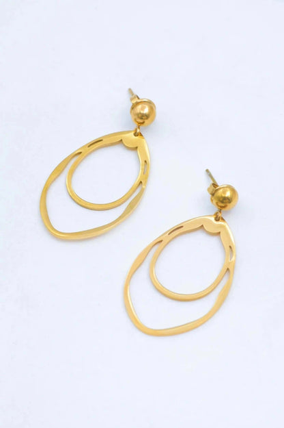 Boucles d’oreilles en acier inoxydable