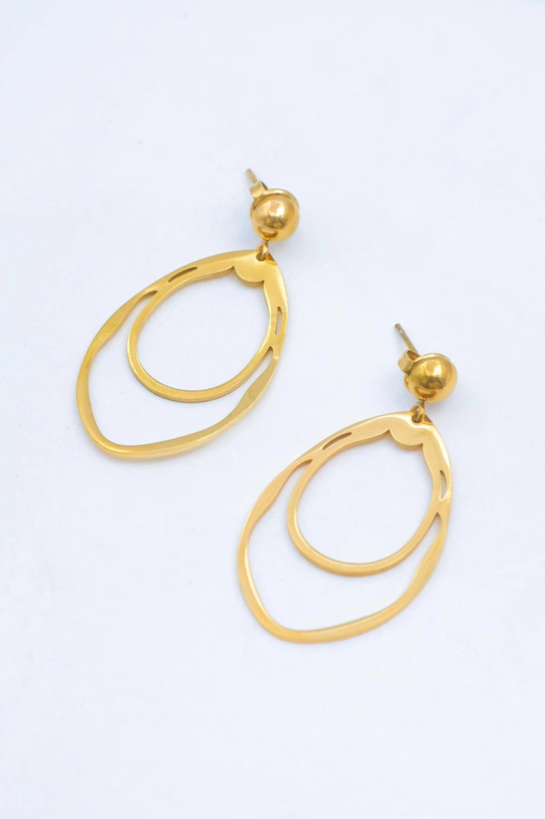 Boucles d'oreilles en acier inoxydable - DORÉ