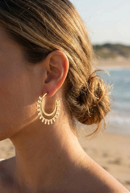 Boucles d’oreilles en acier inoxydable