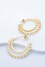 Boucles d'oreilles en acier inoxydable - BLANC