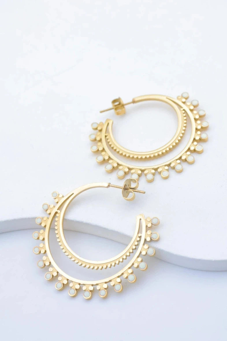 Boucles d’oreilles en acier inoxydable