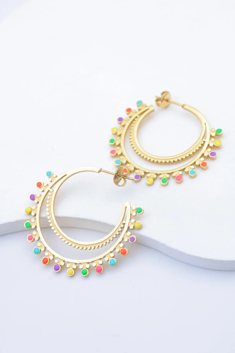 Boucles d’oreilles en acier inoxydable