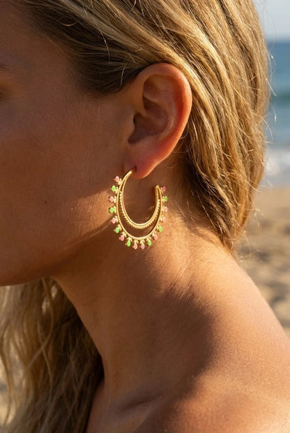 Boucles d’oreilles en acier inoxydable