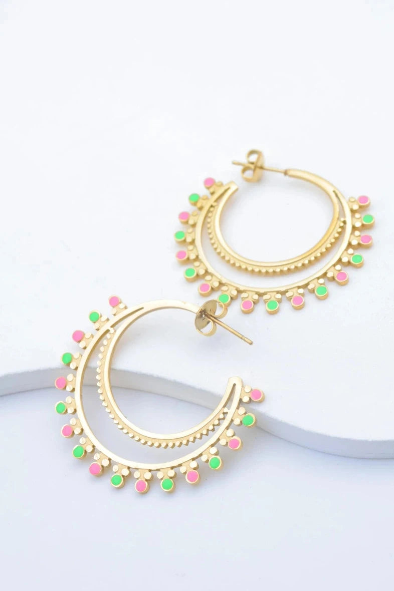 Boucles d’oreilles en acier inoxydable