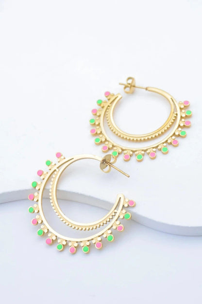 Boucles d’oreilles en acier inoxydable