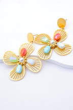 Boucles d'oreilles en acier inoxydable - MULTICOLORE