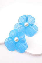 Boucles d'oreilles en acier inoxydable - BLEU