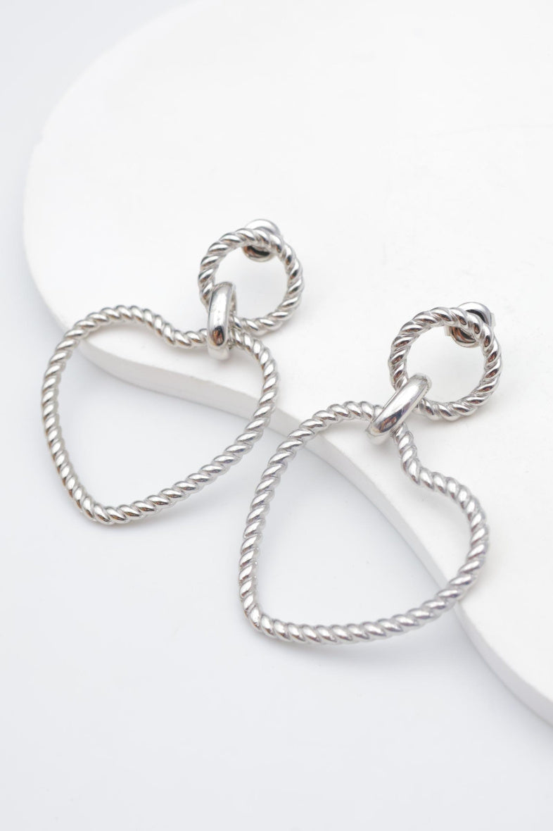 Boucles d'oreilles en acier inoxydable - ARGENT