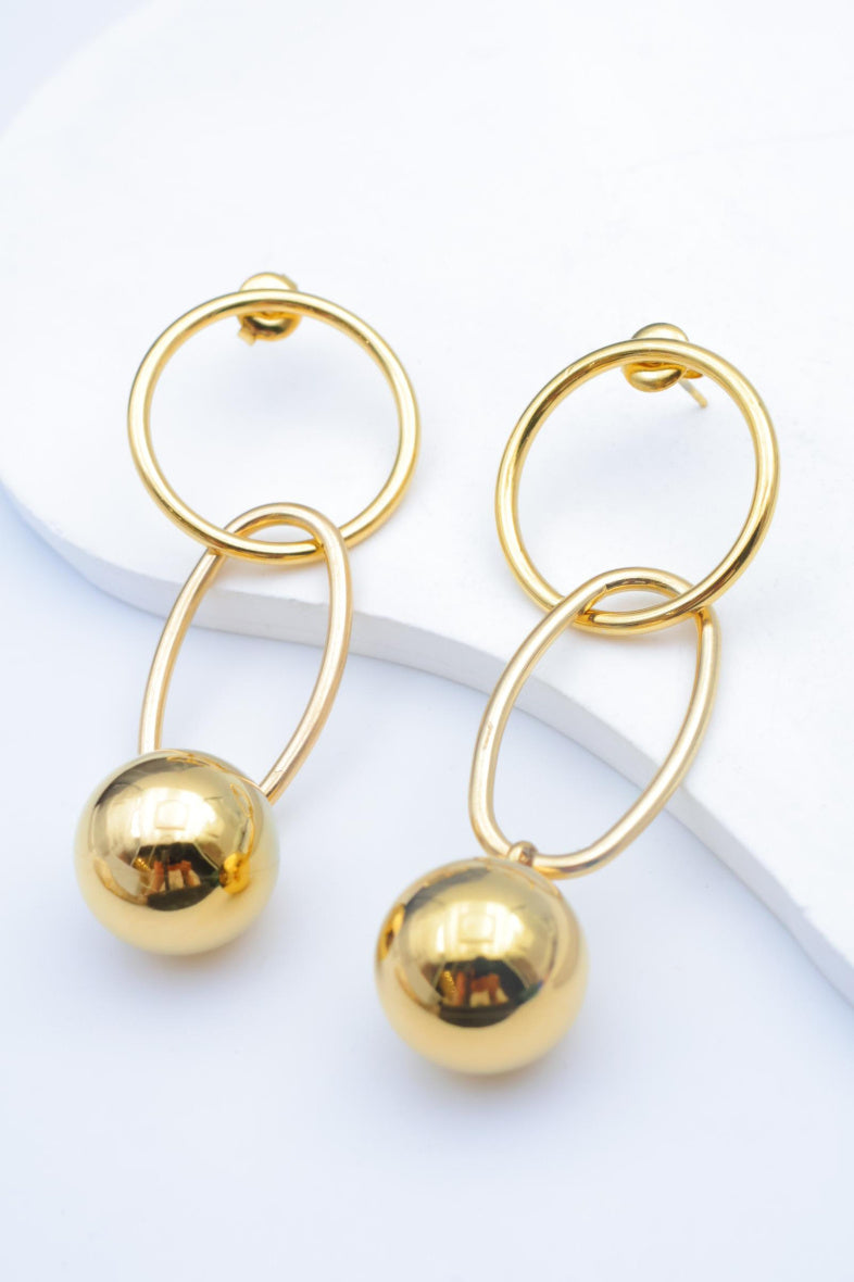 Boucles d'oreilles en acier inoxydable - DORÉ