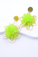 Boucles d'oreilles en acier inoxydable - VERT
