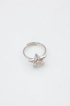 Bague en acier inoxydable ajustable - ARGENT