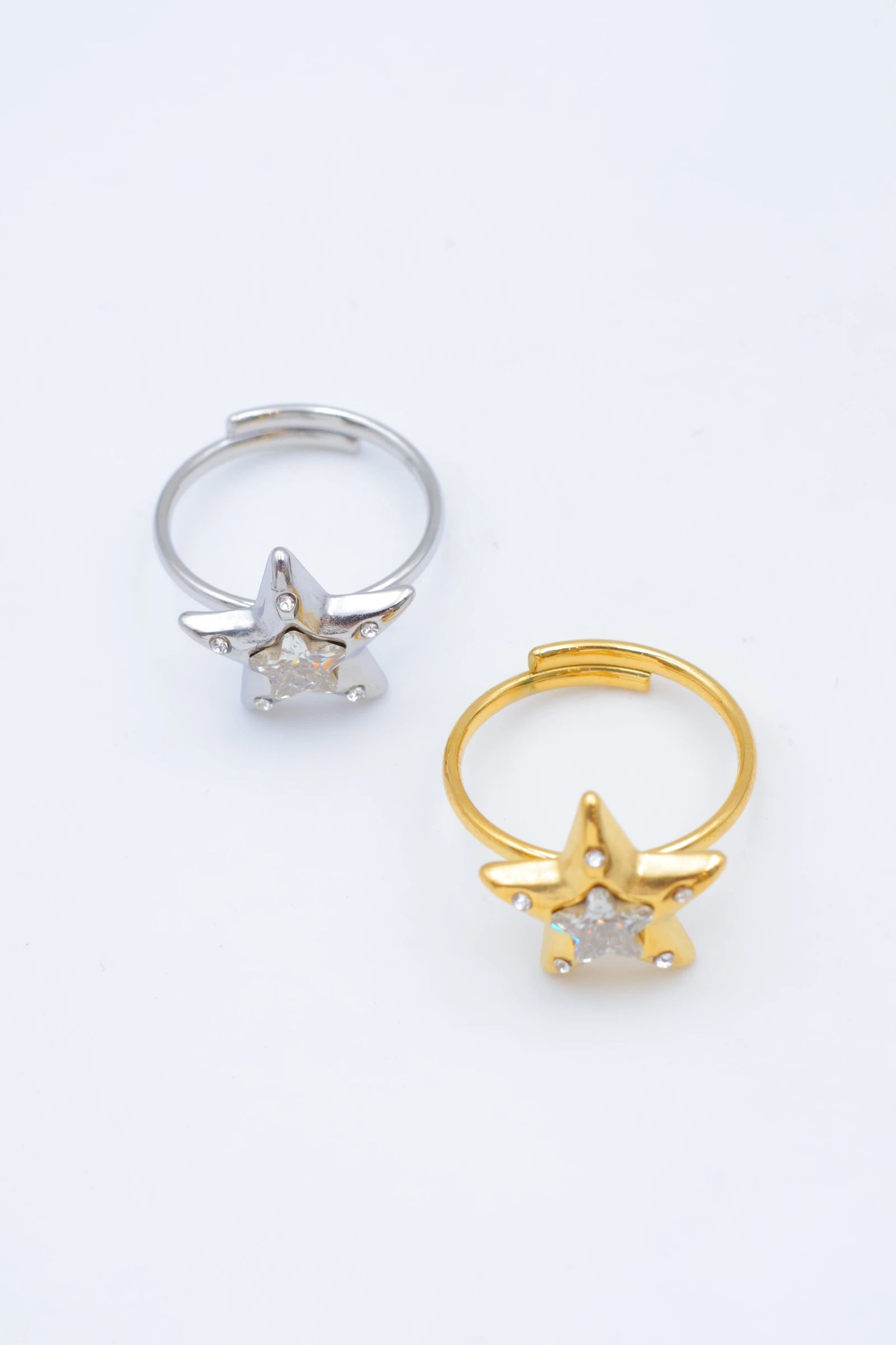 Bague en acier inoxydable ajustable - DORÉ