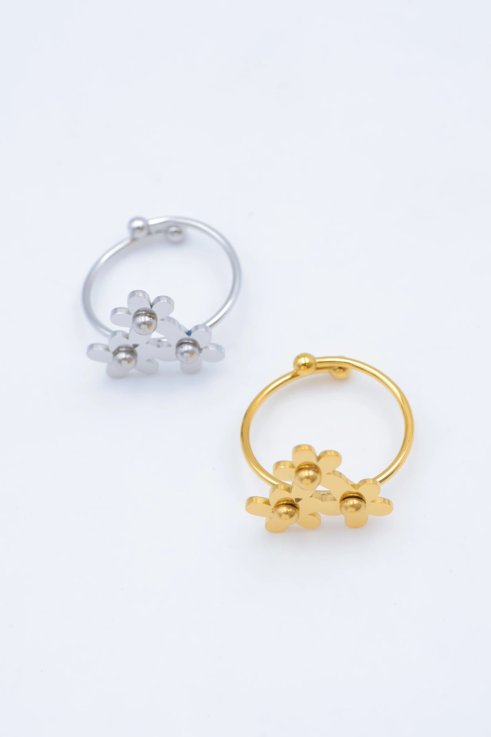 Bague en acier inoxydable ajustable - DORÉ