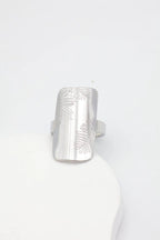 Bague en acier inoxydable ajustable - ARGENT