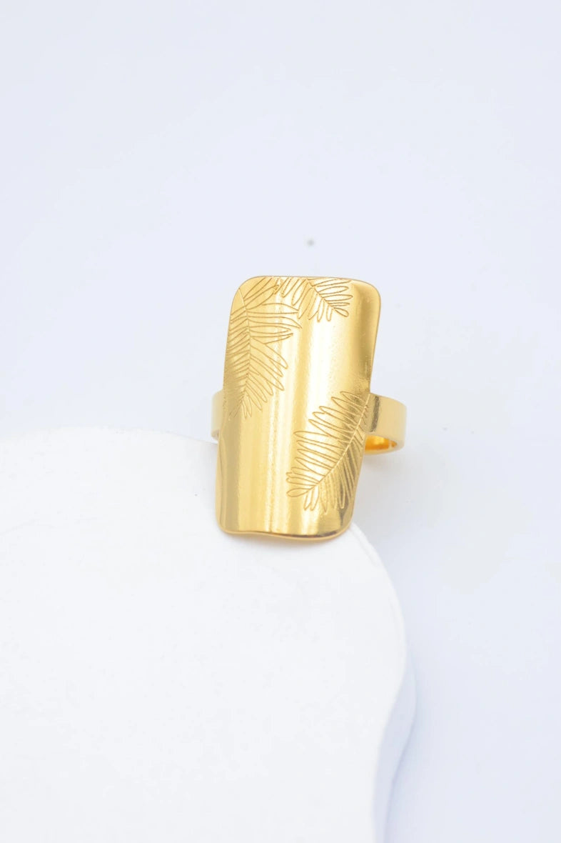 Bague en acier inoxydable ajustable - DORÉ