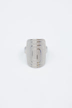 Bague en acier inoxydable ajustable - ARGENT
