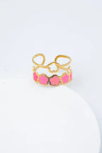 Bague en acier inoxydable ajustable - ROSE
