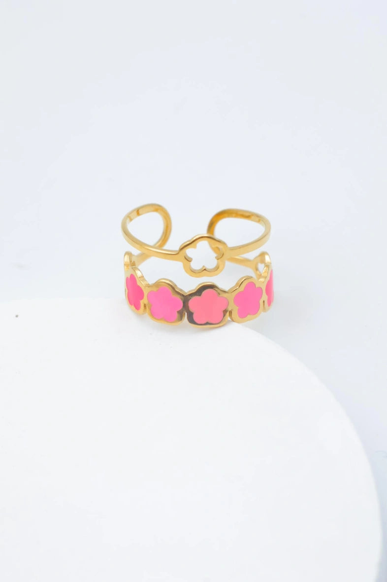 Bague en acier inoxydable ajustable - ROSE