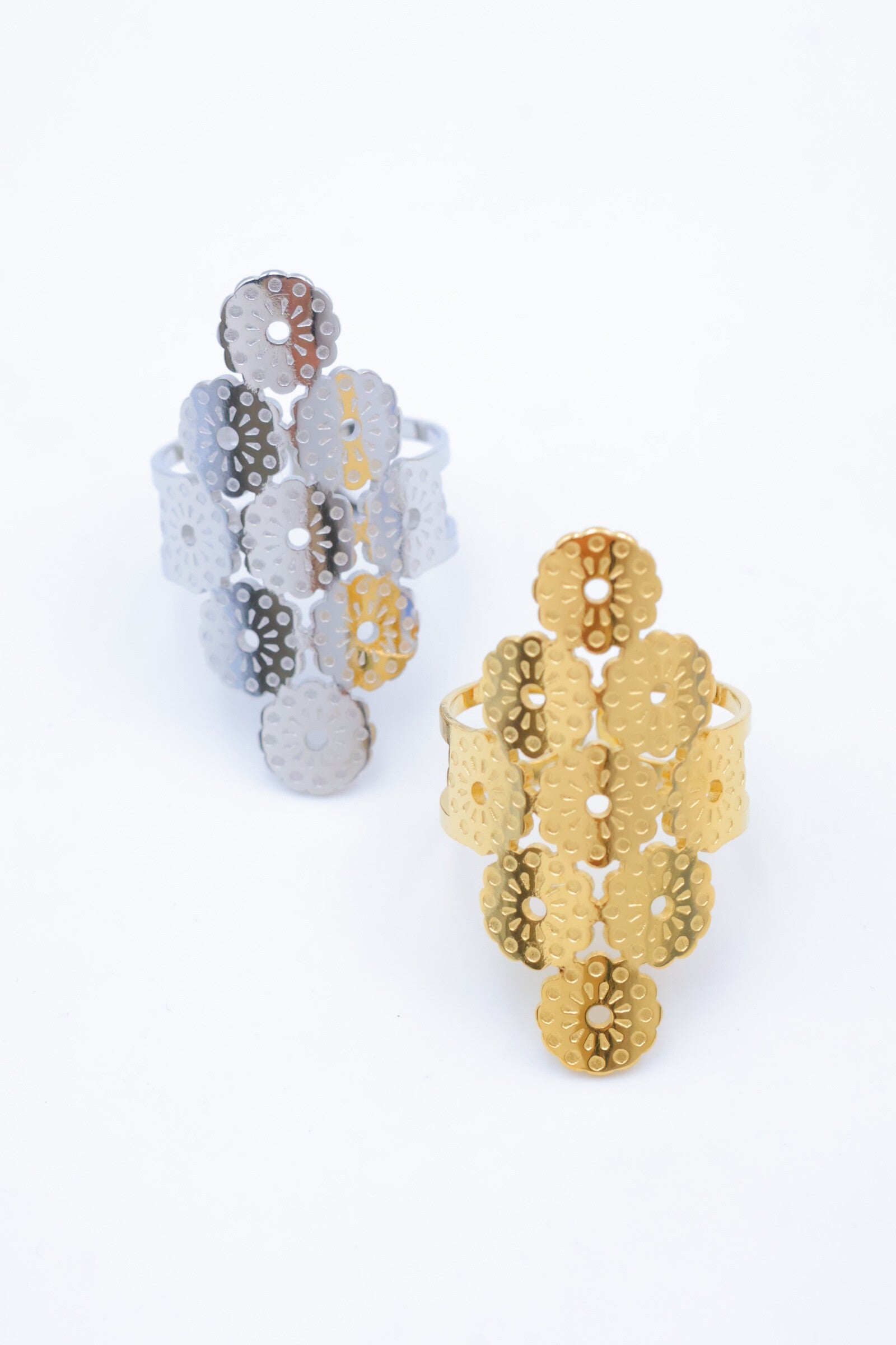 Bague en acier inoxydable ajustable - DORÉ