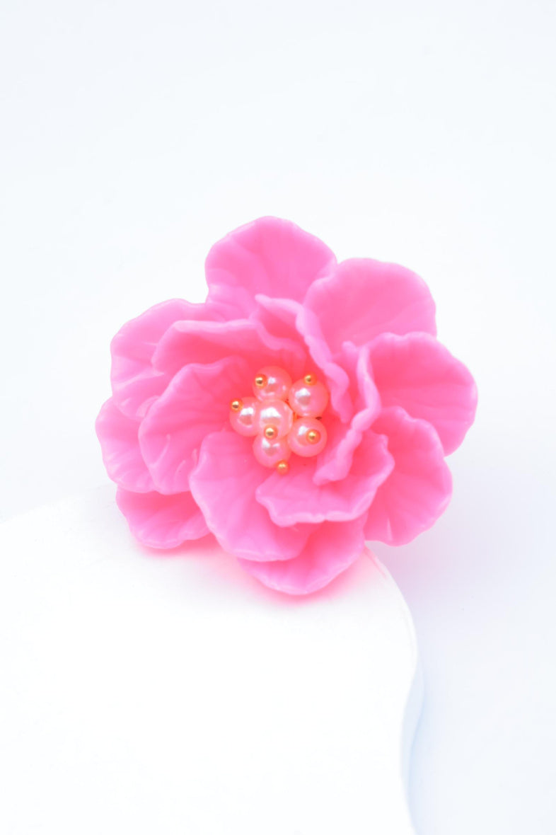 Bague en acier inoxydable ajustable - FUCHSIA