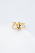 Bague en acier inoxydable ajustable - DORÉ