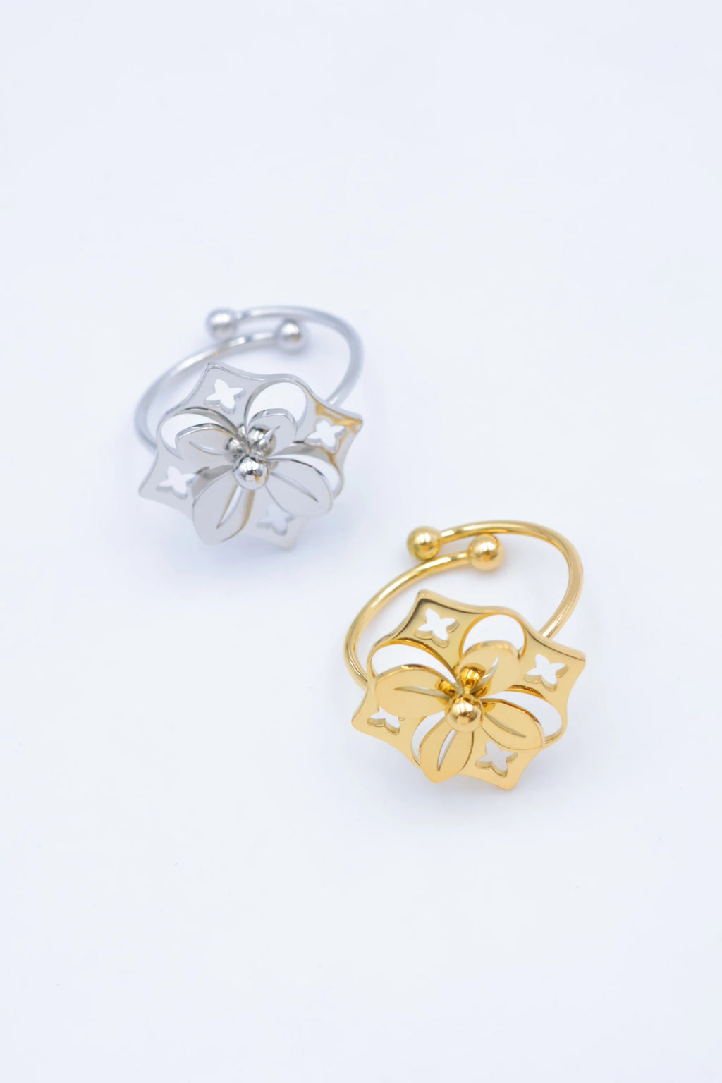 Bague en acier inoxydable ajustable - DORÉ