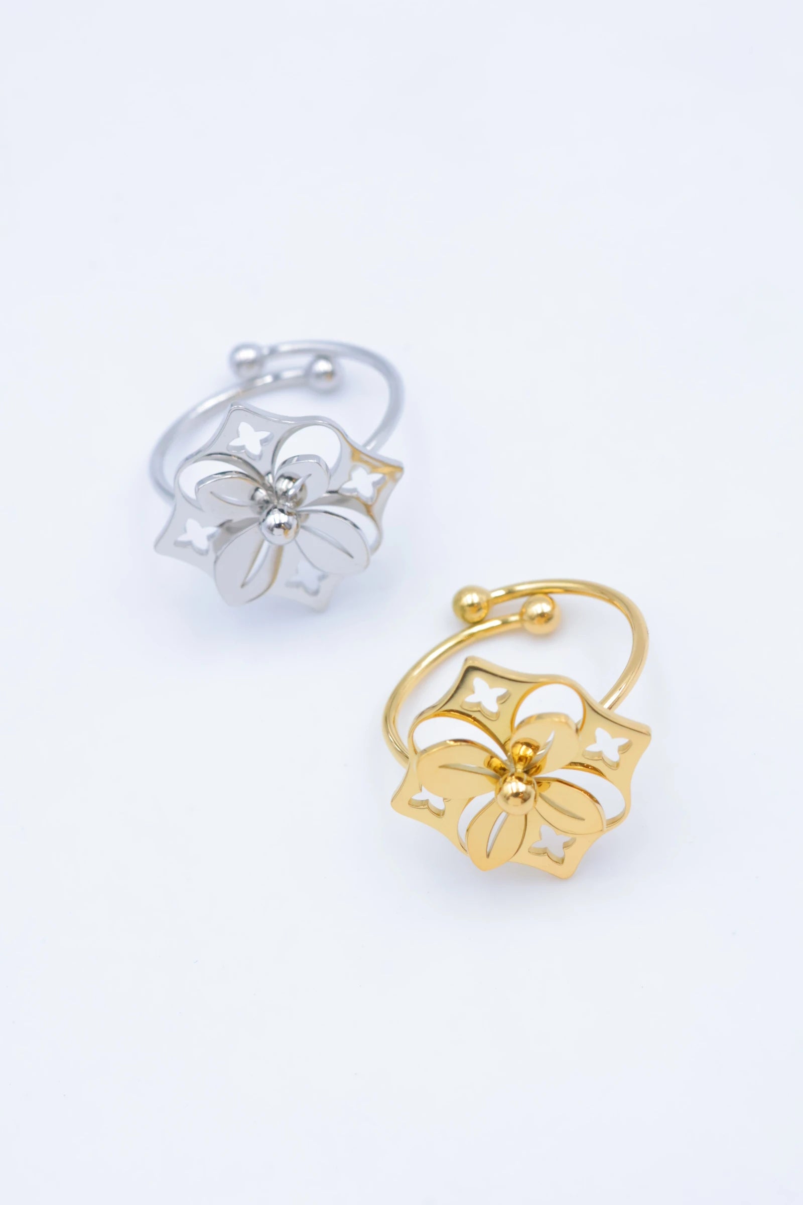 Bague en acier inoxydable ajustable - DORÉ