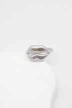 Bague en acier inoxydable ajustable - ARGENT