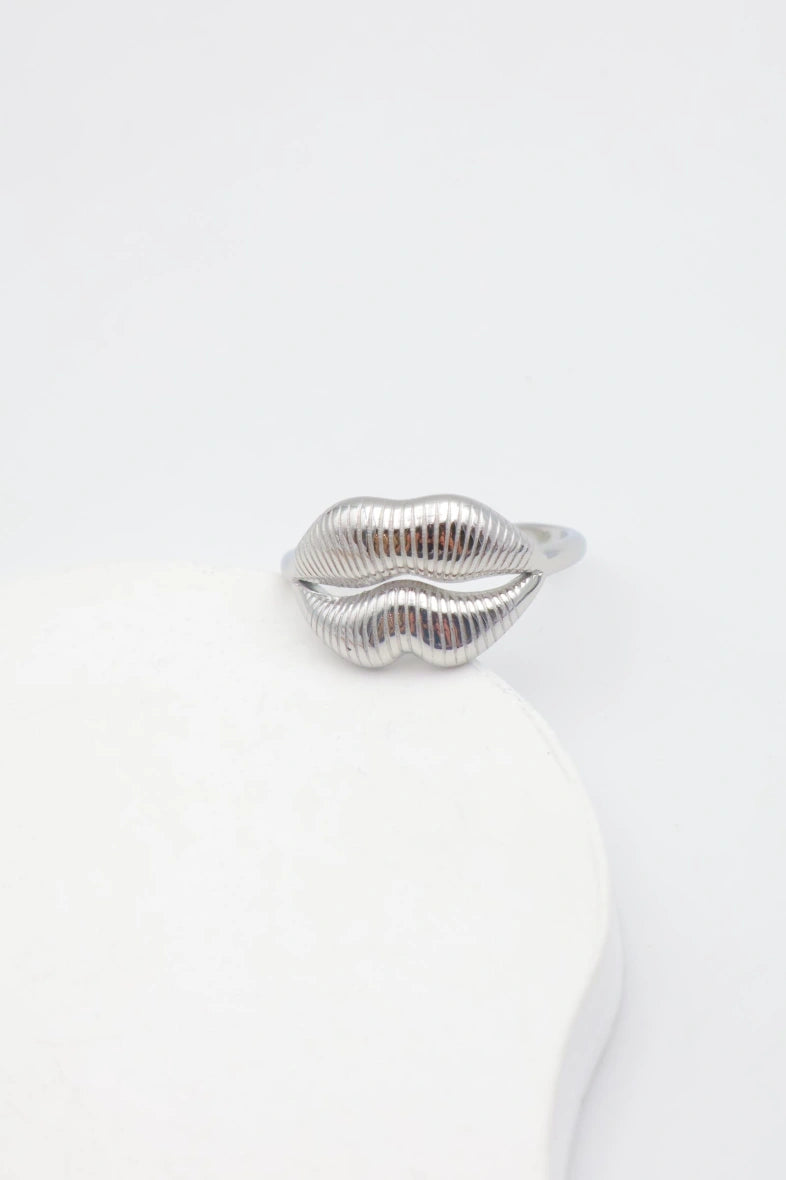 Bague en acier inoxydable ajustable - ARGENT
