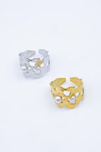 Bague en acier inoxydable ajustable - DORÉ