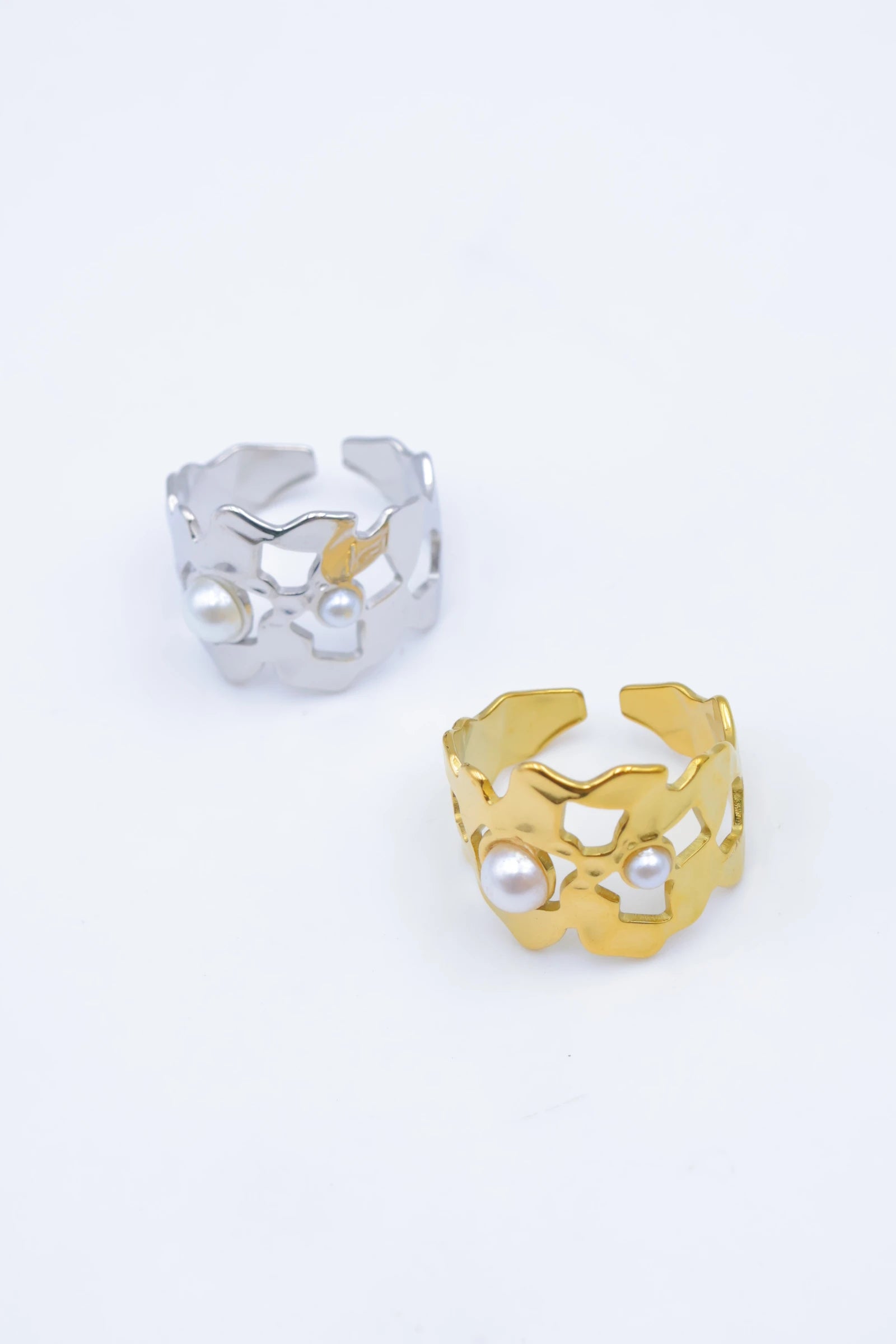 Bague en acier inoxydable ajustable - DORÉ