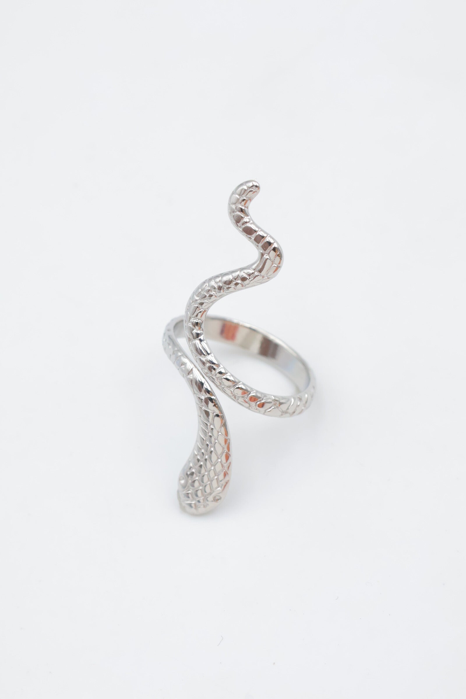 Bague en acier inoxydable ajustable - ARGENT