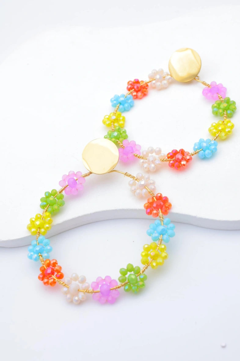 Boucles d'oreilles en acier inoxydable - MULTICOLORE