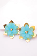 Boucles d'oreilles en acier inoxydable - BLEU