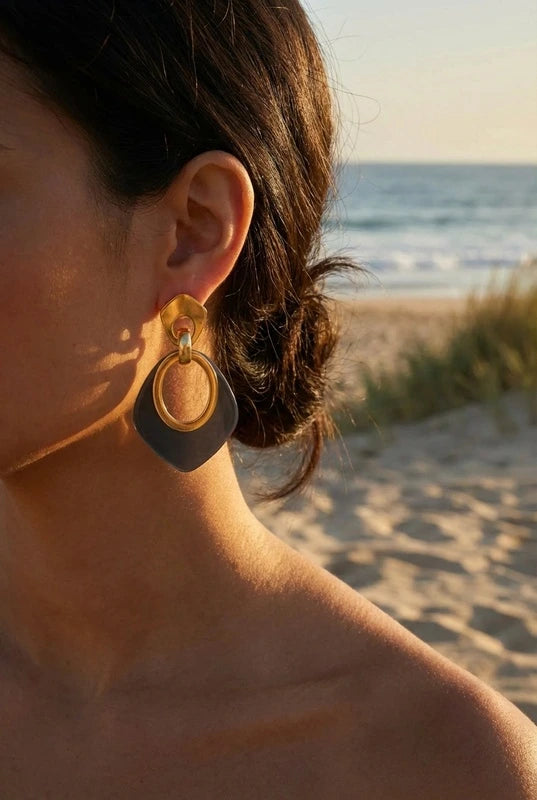 Boucles d’oreilles en acier inoxydable