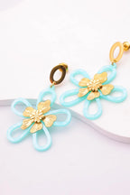 Boucles d'oreilles en acier inoxydable - BLEU