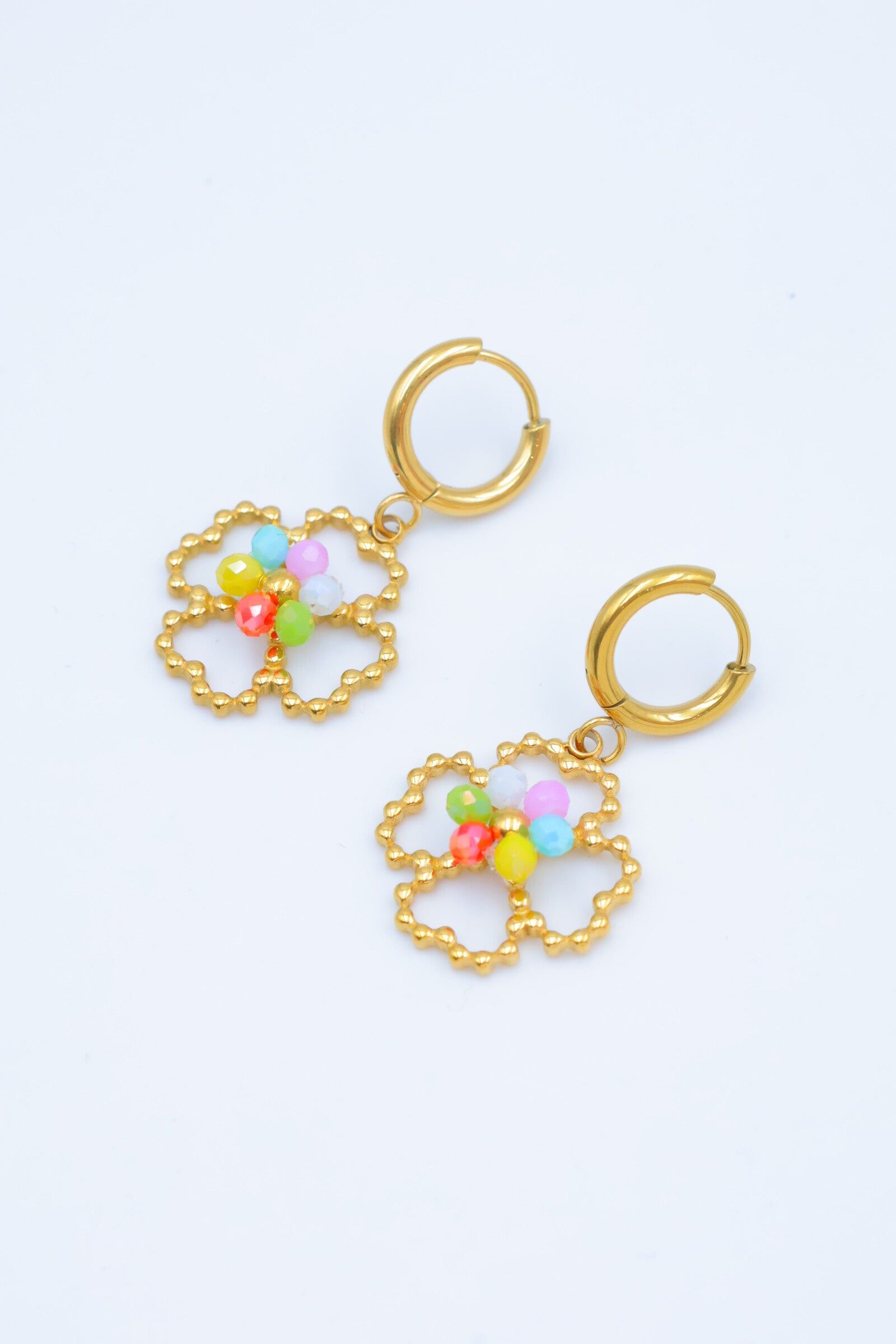 Boucles d'oreilles en acier inoxydable - MULTICOLORE