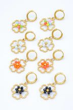 Boucles d'oreilles en acier inoxydable - ORANGE