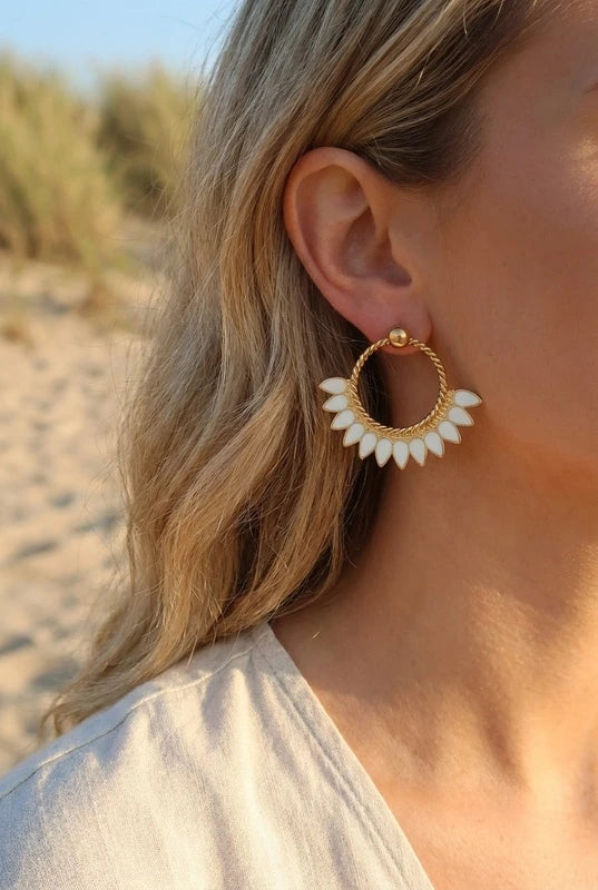 Boucles d’oreilles en acier inoxydable