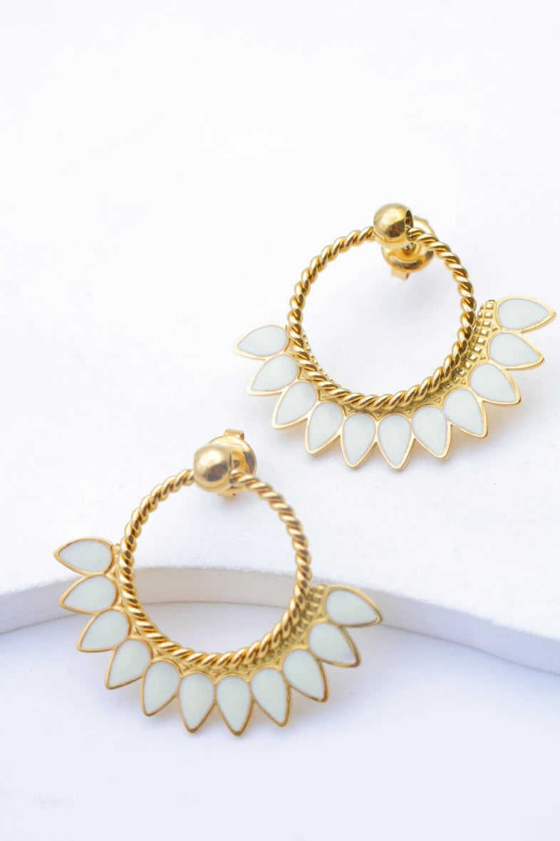 Boucles d’oreilles en acier inoxydable