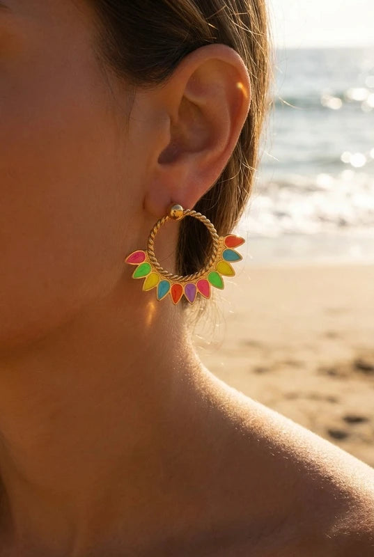 Boucles d’oreilles en acier inoxydable