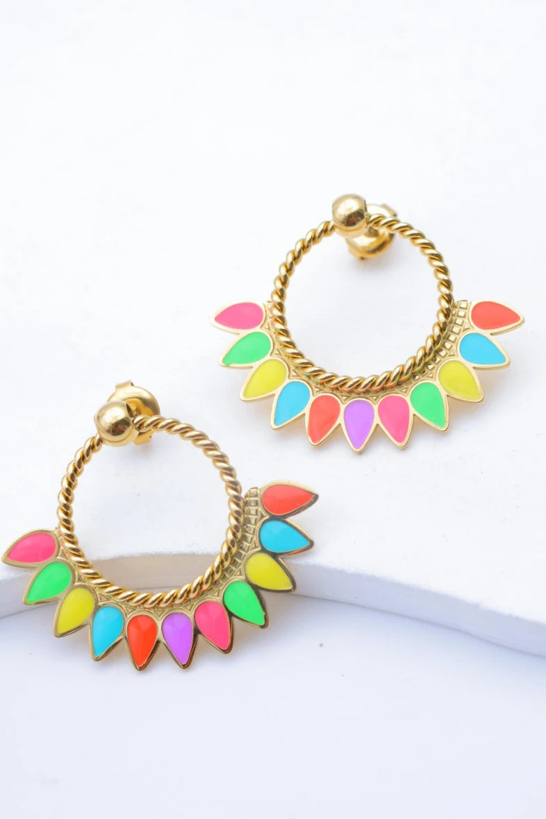Boucles d’oreilles en acier inoxydable