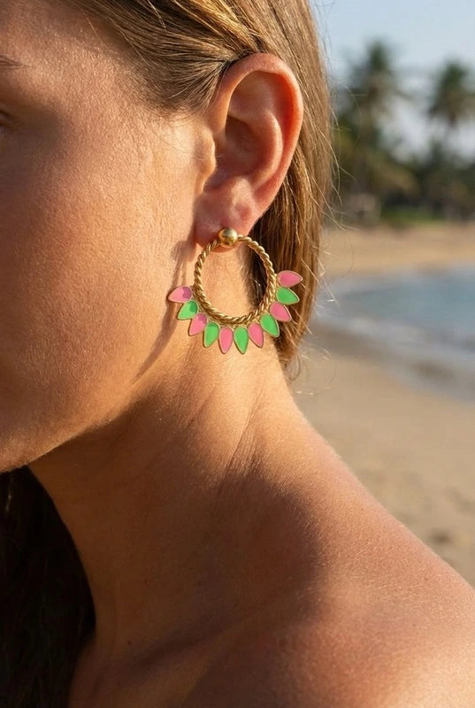 Boucles d’oreilles en acier inoxydable