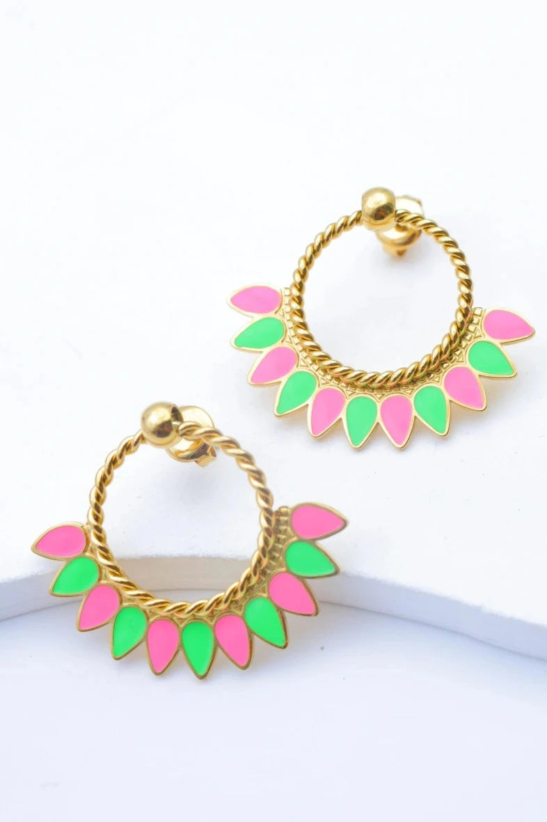 Boucles d’oreilles en acier inoxydable