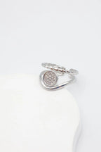 Bague en acier inoxydable ajustable - ARGENT