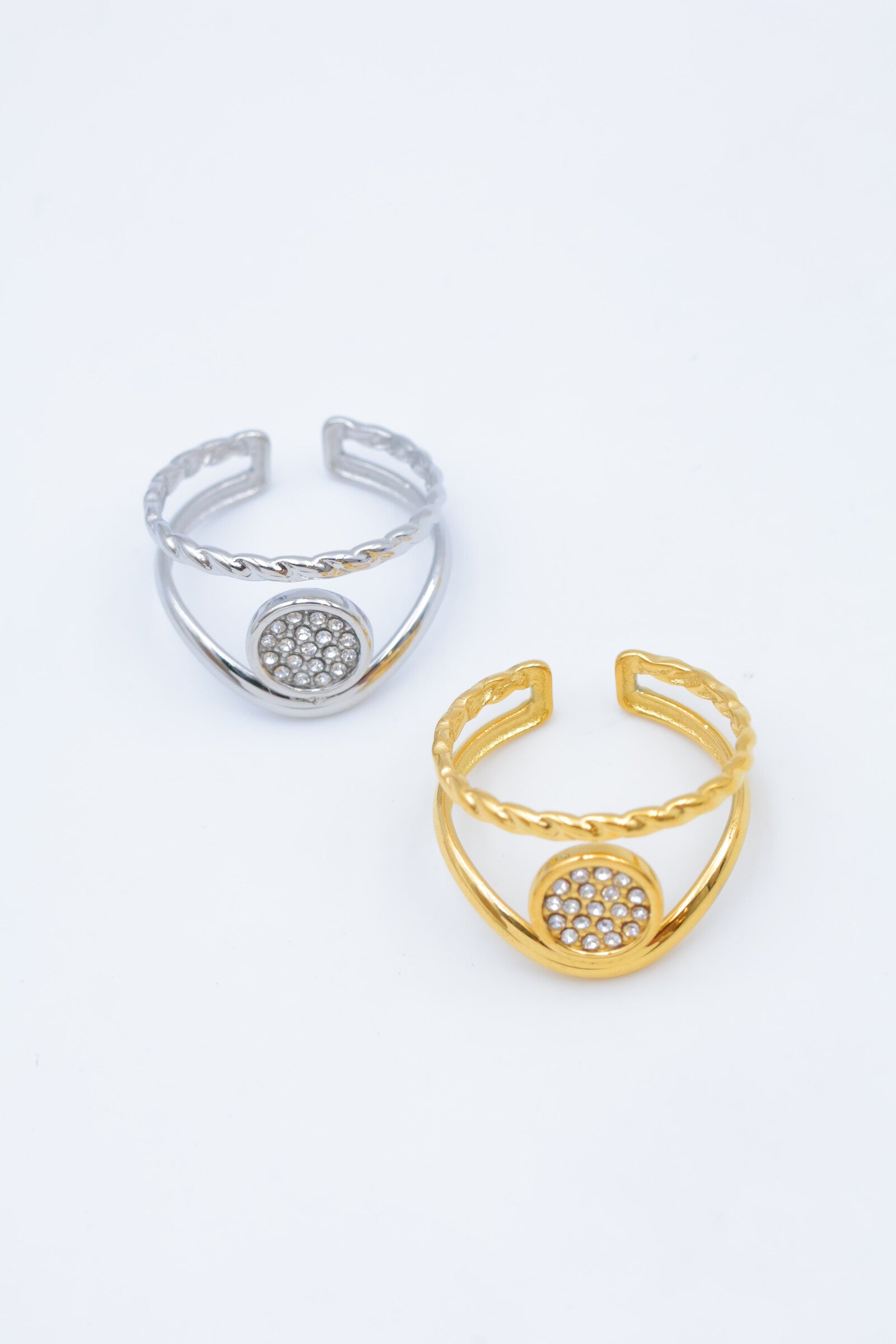 Bague en acier inoxydable ajustable - DORÉ