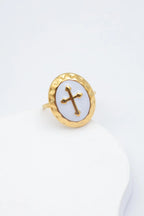 Bague en acier inoxydable ajustable - BLANC