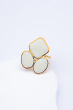 Bague en acier inoxydable ajustable - BLANC